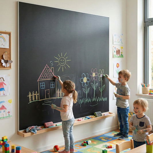 Wandkreidetafel ohne Rahmen 120×120 cm – Indoor | Einzelstücke (B - Ware) - Speedjust Schweiz