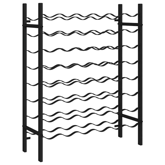 Weinregal für 48 Flaschen Schwarz Metall - Weinregale - Speedjust Schweiz