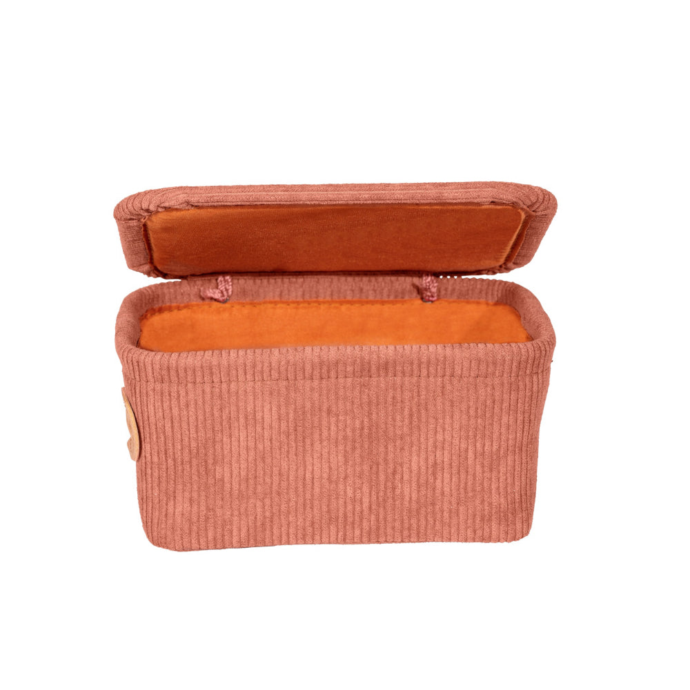 Badkorb mit Deckel Anela, altrosa