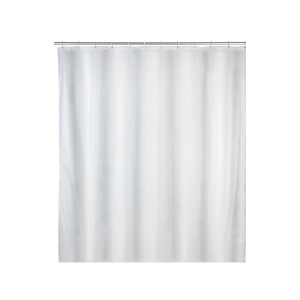 Duschvorhang Uni weiss 240x180