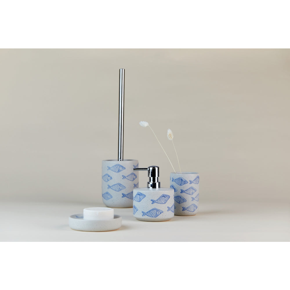 Keramik Seifenspender, Aquamarin