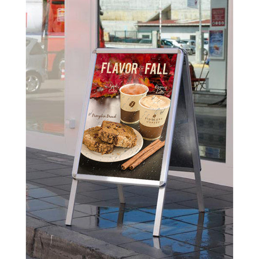 PVC Plakat für Kundenstopper, einseitig bedruckt, 410g/m2, Wasserfest