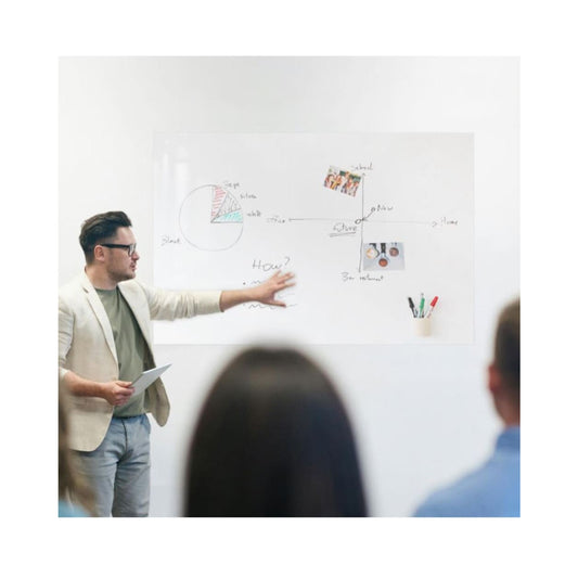 KalaMitica® Whiteboard Magnetisch, Ohne Rahmen, 74x114cm