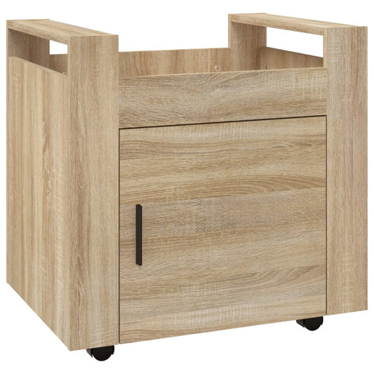 Bürowagen Sonoma-Eiche 60x45x60 cm Holzwerkstoff