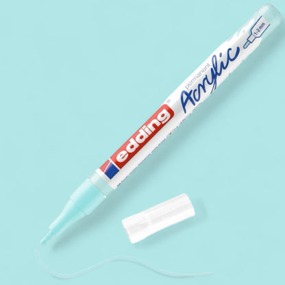 Edding 5300 Acrylmarker pastellblau 916 , Rundspitze 1-2 mm