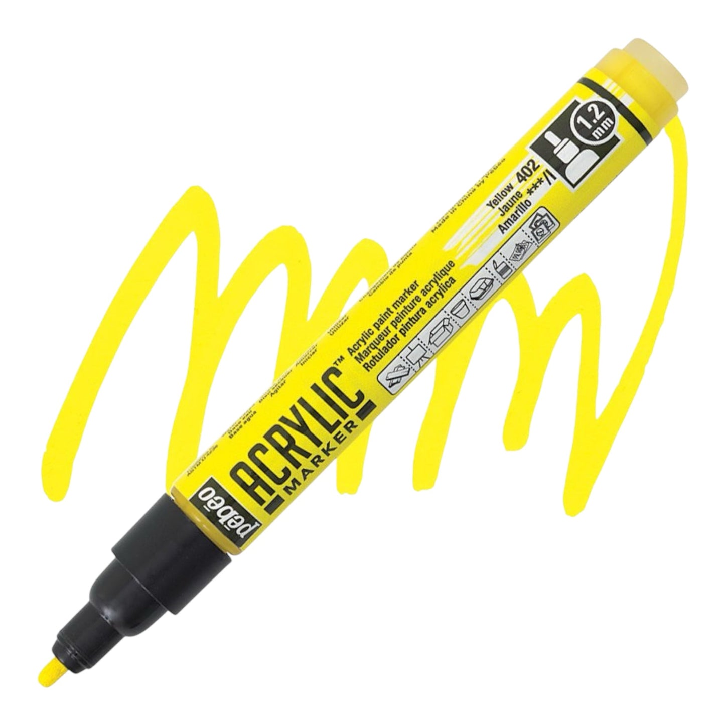 Pébéo Acrylic Marker – Jaune 02, 1.2 mm