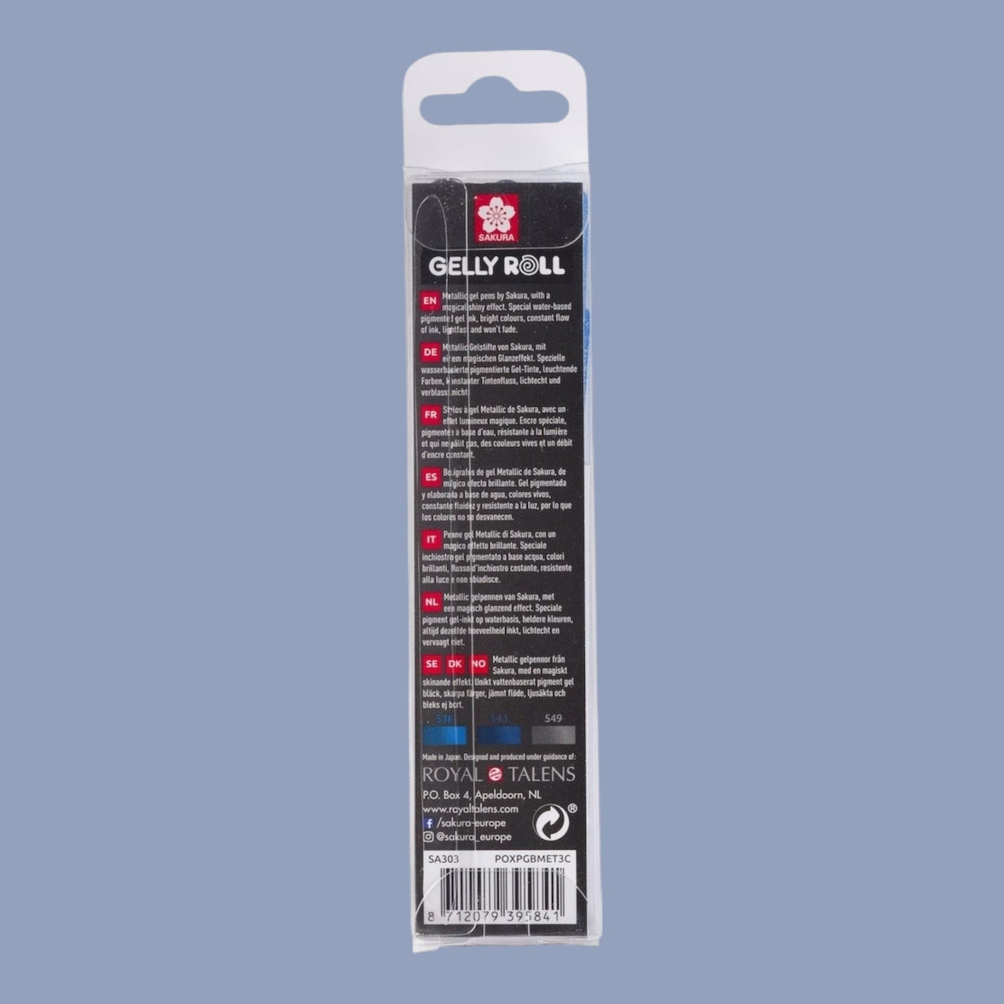 Sakura Gelly Roll Metallic – Set 3 Farben