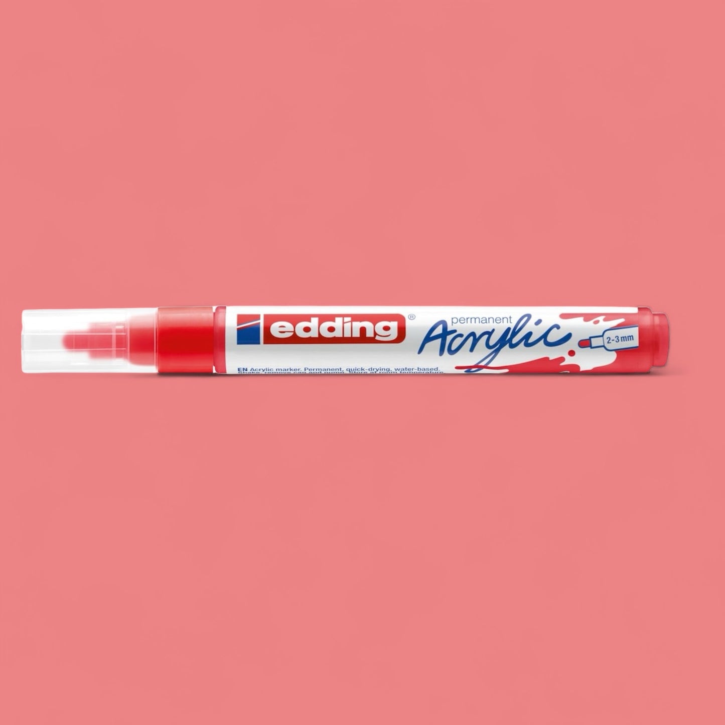 Edding 5100 Acrylmarker verkehrsrot 902 , Rundspitze 2-3 mm