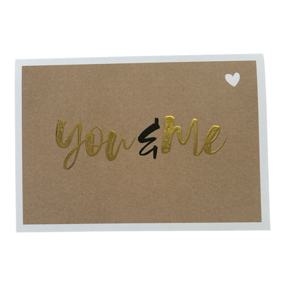 Postkarte you & me