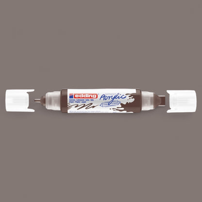 Edding 5400 Acryl 3D Double Liner schokoladenbraun 907 , Tubenspitze 2-3 mm . 5-10 mm