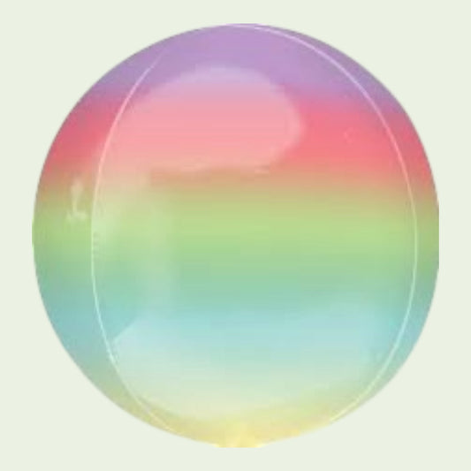 Folienballon  Rund Regenbogen  38cm