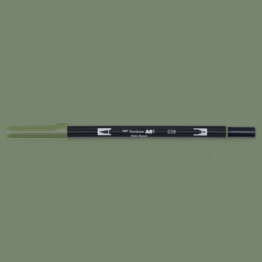 Tombow ABT Dual Brush Pen 228 grey green