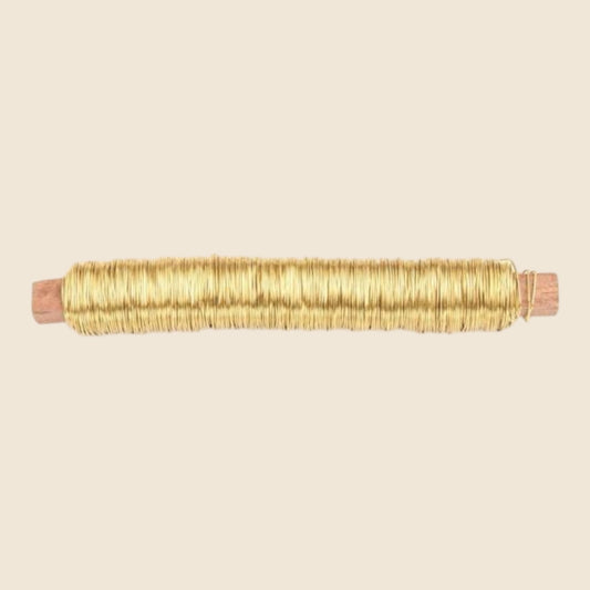 Glorex Wickeldraht goldfarben 0,5mm, ca. 50m
