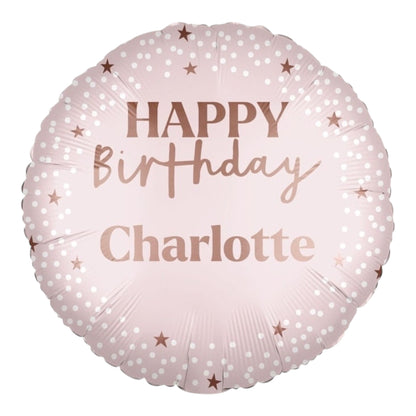 Folienballon  Personalisierbarer , Happy Birthday 46cm-18