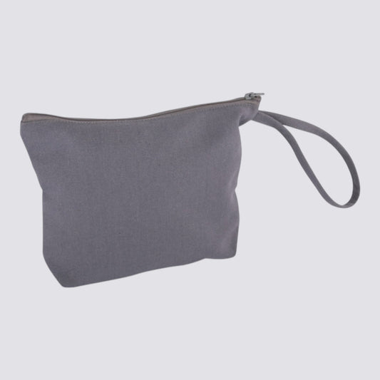 Rayher Kosmetiktasche mit Reißverschluss, Grau  22x17cm