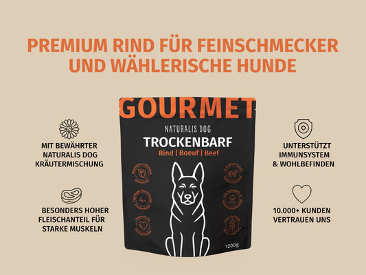 Rind mit Pastinake, Zucchini, Superfoods und Naturkräuter
