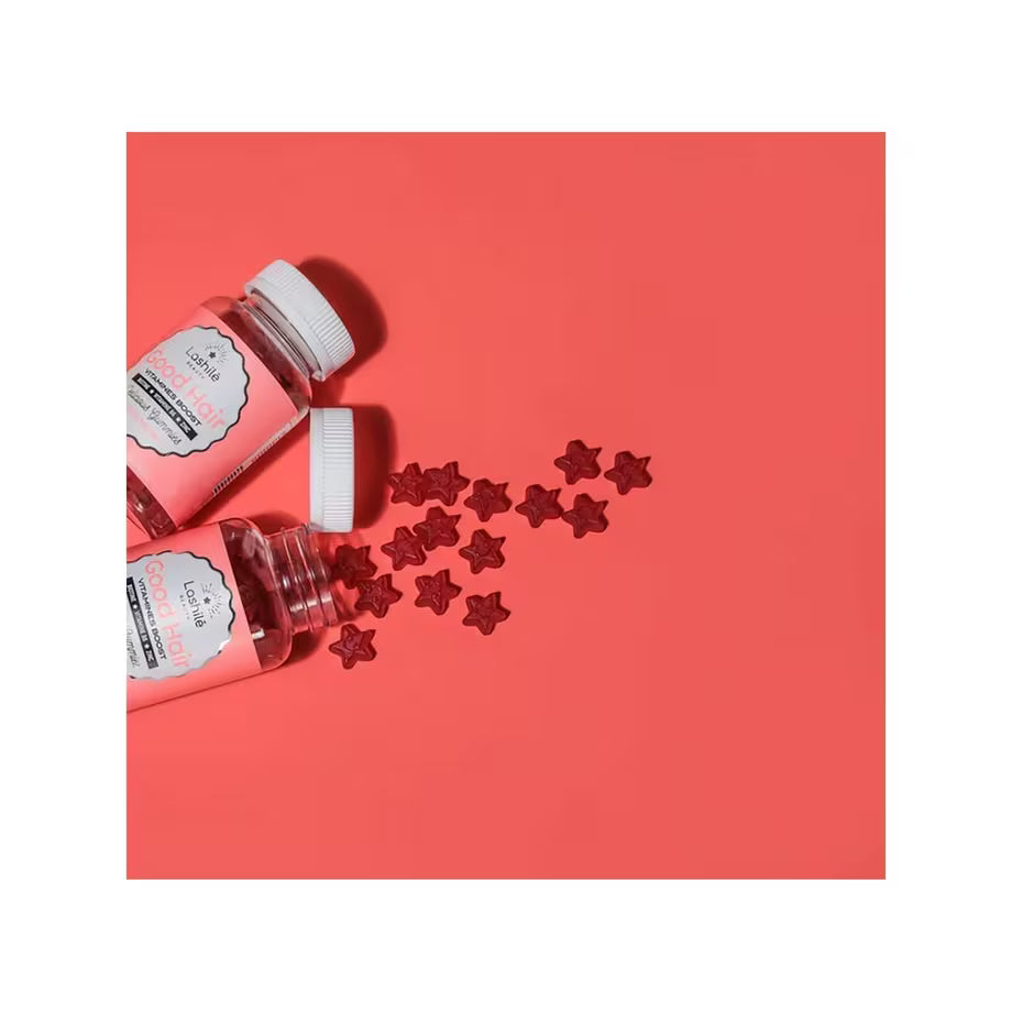 Lashilé Beauty Good Hair – Beauty, Growth, and Strengthening of Hair (Vitamin Gummies) – 3 boxes.