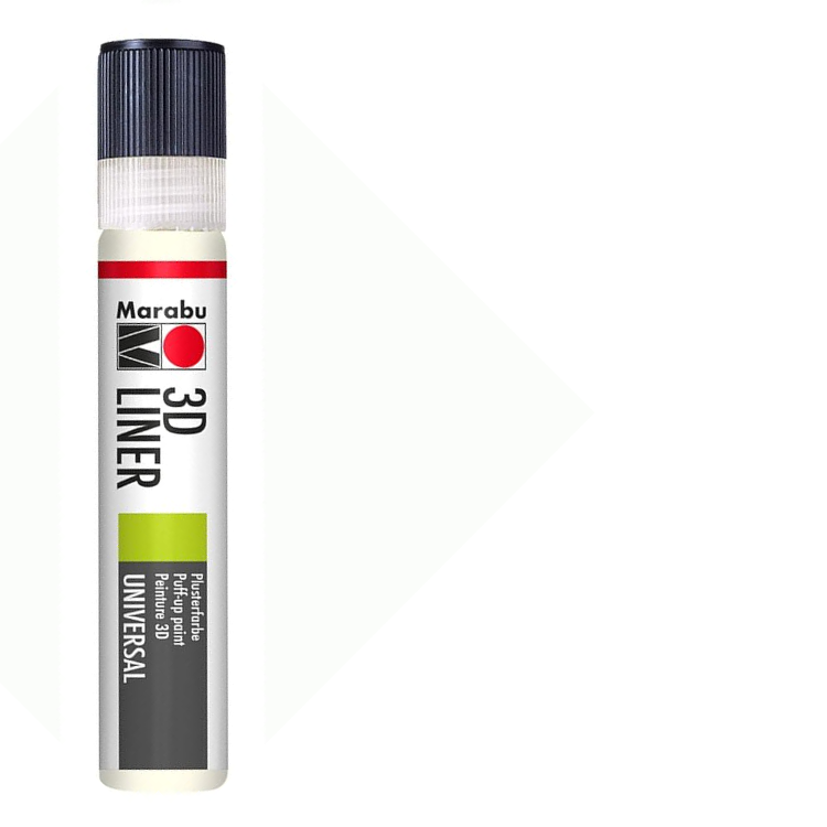 Marabu 3D Liner Weiss 670, 25 ml