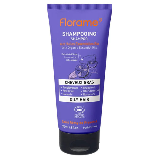 FLORAME - Shampoo for Oily Hair with Organic Essential Oils - Revitalize & Refresh Your Locks! 🌿✨