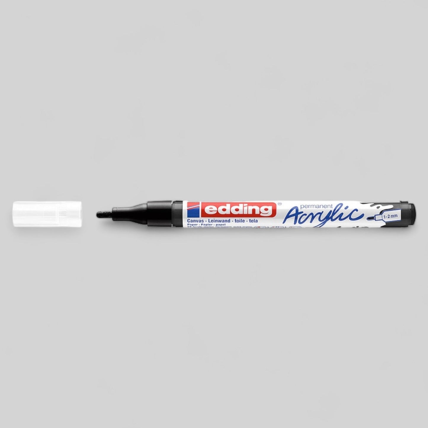Edding 5300 Acrylmarker
Tiefschwarz 901, Rundspitze 1-2 mm