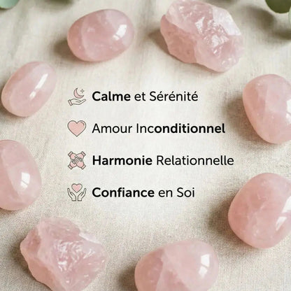 Étreinte – Quartz Rose & Rouge de Fruits