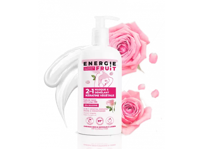 ENERGIE FRUIT - 2-in-1 Hair Mask with Monoi Rose - Revitalize & Glow for Beautiful Locks! 🌟🌸