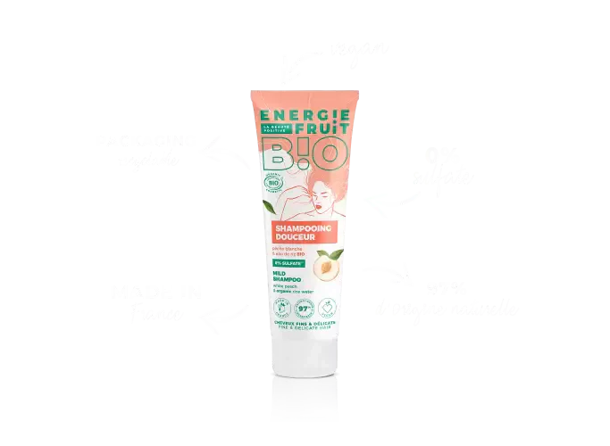 ENERGIE FRUIT - Sulfate-Free Shampoo with White Peach - Gentle Cleanse & Refreshing Aroma 🍑✨