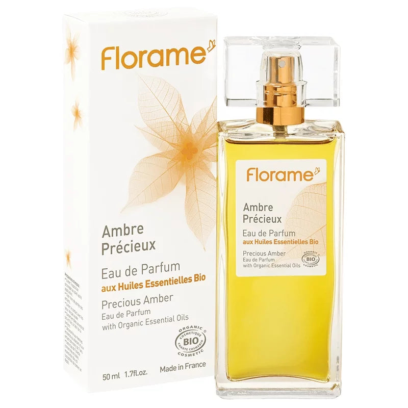FLORAME - Precious Amber Eau de Parfum with Organic Essential Oils - Discover Your Unique Fragrance 🌟💖