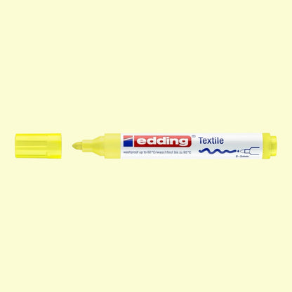 Edding 4500 Textile Marker – 2-3 mm Rundspitze, Neon Gelb