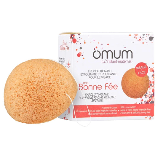 OMUM - Exfoliating & Purifying Konjac Face Sponge - Revitalize Your Skin Naturally! 🌟✨