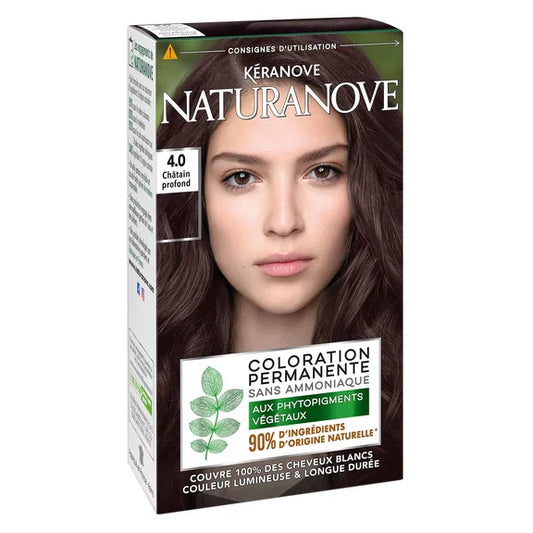 NaturaNove Permanent Color Deep Chestnut 4.0 - Rich, Long-lasting Hair Color with Shine! 💖✨