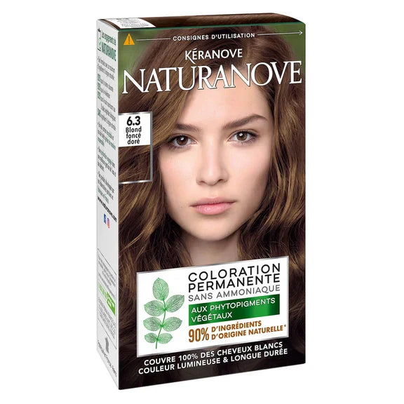 NaturaNove Permanent Hair Color Dark Golden Blonde 6.3 - Shine Bright & Beautiful Hair 🌟✨