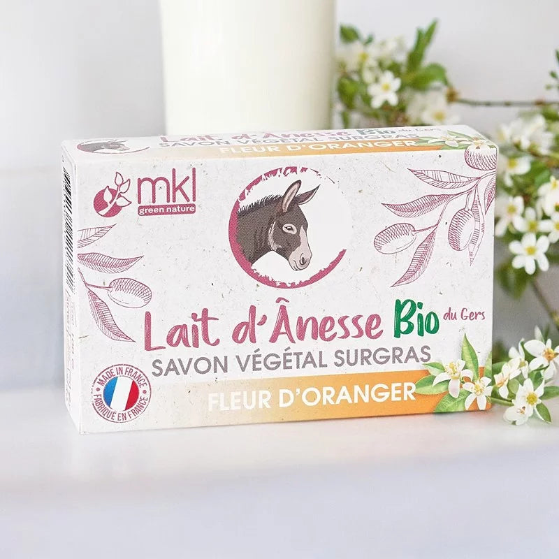 MKL GREEN NATURE - Superfat Soap with Donkey Milk and Orange Blossom Water (100g) - Indulge in Luxurious Hydration! 🧼🌼