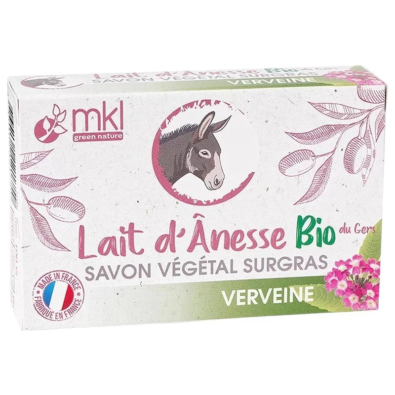 MKL GREEN NATURE - Donkey Milk Surgras Soap with Organic Verbena - Pamper Your Skin Refreshingly! 🌼✨