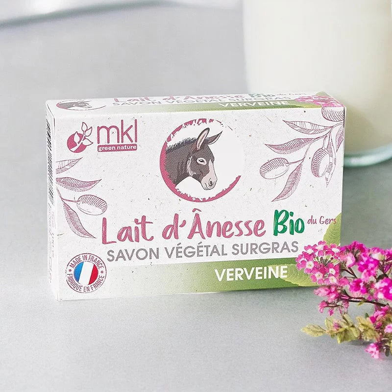 MKL GREEN NATURE - Donkey Milk Surgras Soap with Organic Verbena - Pamper Your Skin Refreshingly! 🌼✨