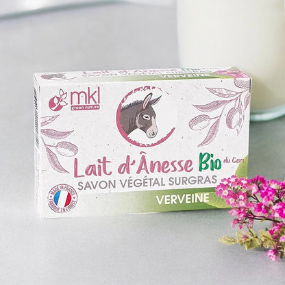 MKL GREEN NATURE - Donkey Milk Surgras Soap with Organic Verbena - Pamper Your Skin Refreshingly! 🌼✨