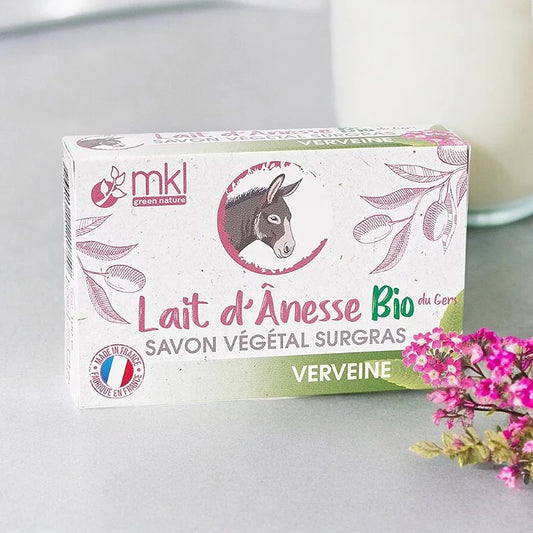 MKL GREEN NATURE - Donkey Milk Surgras Soap with Organic Verbena - Pamper Your Skin Refreshingly! 🌼✨
