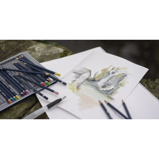 Derwent Watercolour Aquarell Farbstifte Set – 12 Stück