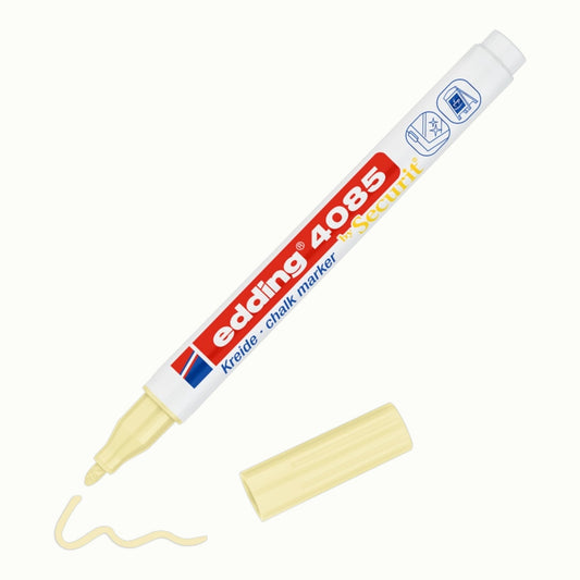 Edding 4085 Kreidemarker Pastellgelb, Rundspitze 1–2 mm