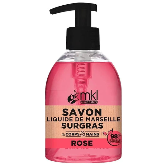 MKL GREEN NATURE - Rose Liquid Marseille Soap (300ml) - Indulge in Pure Freshness 🌹🧼