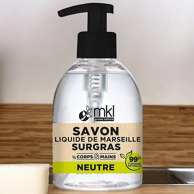 MKL GREEN NATURE - Green Nature Liquid Marseille Soap (500ml) - Gentle & Natural Purity 🌱✨