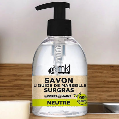 MKL GREEN NATURE - Green Nature Liquid Marseille Soap (500ml) - Gentle & Natural Purity 🌱✨