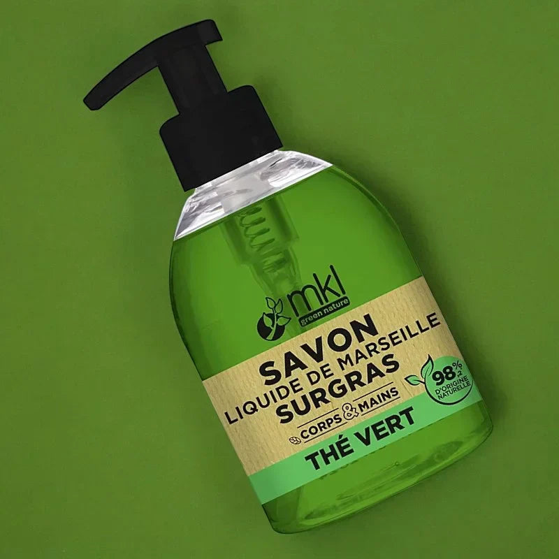 MKL GREEN NATURE - Liquid Marseille Soap with Lavender & Almond Oil (500ml) - Pamper Your Skin Luxuriously! 💜🛁