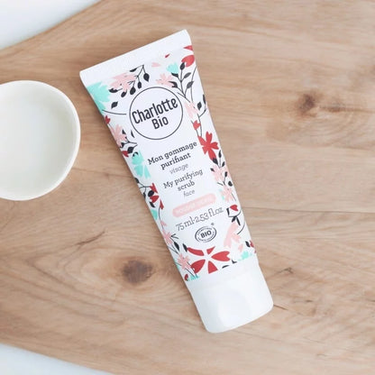 CHARLOTTE BIO - Purifying Face Scrub - Refresh Your Skin Naturally! 🌿✨