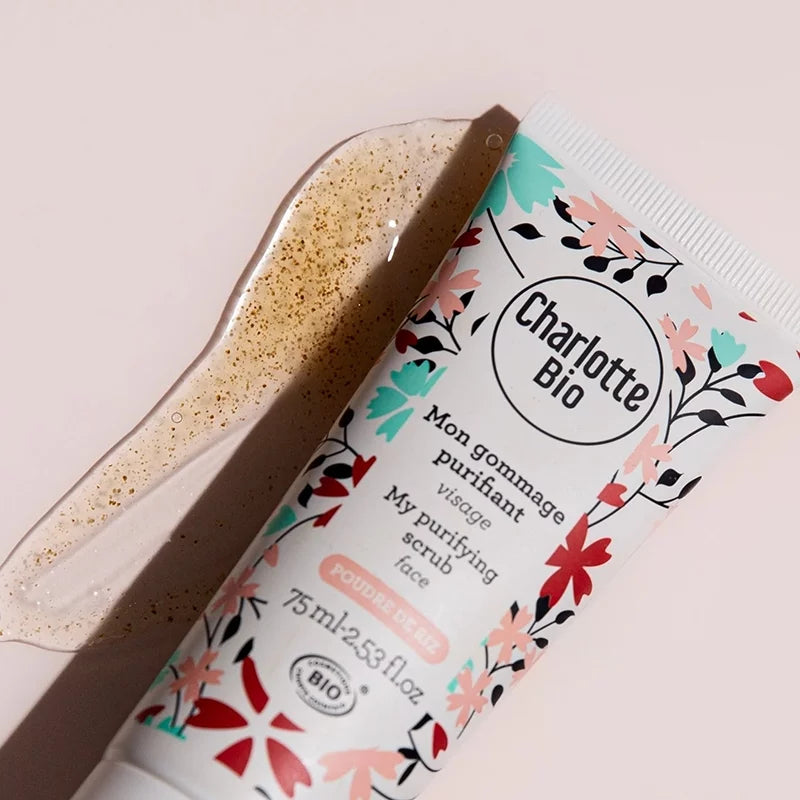 CHARLOTTE BIO - Purifying Face Scrub - Refresh Your Skin Naturally! 🌿✨