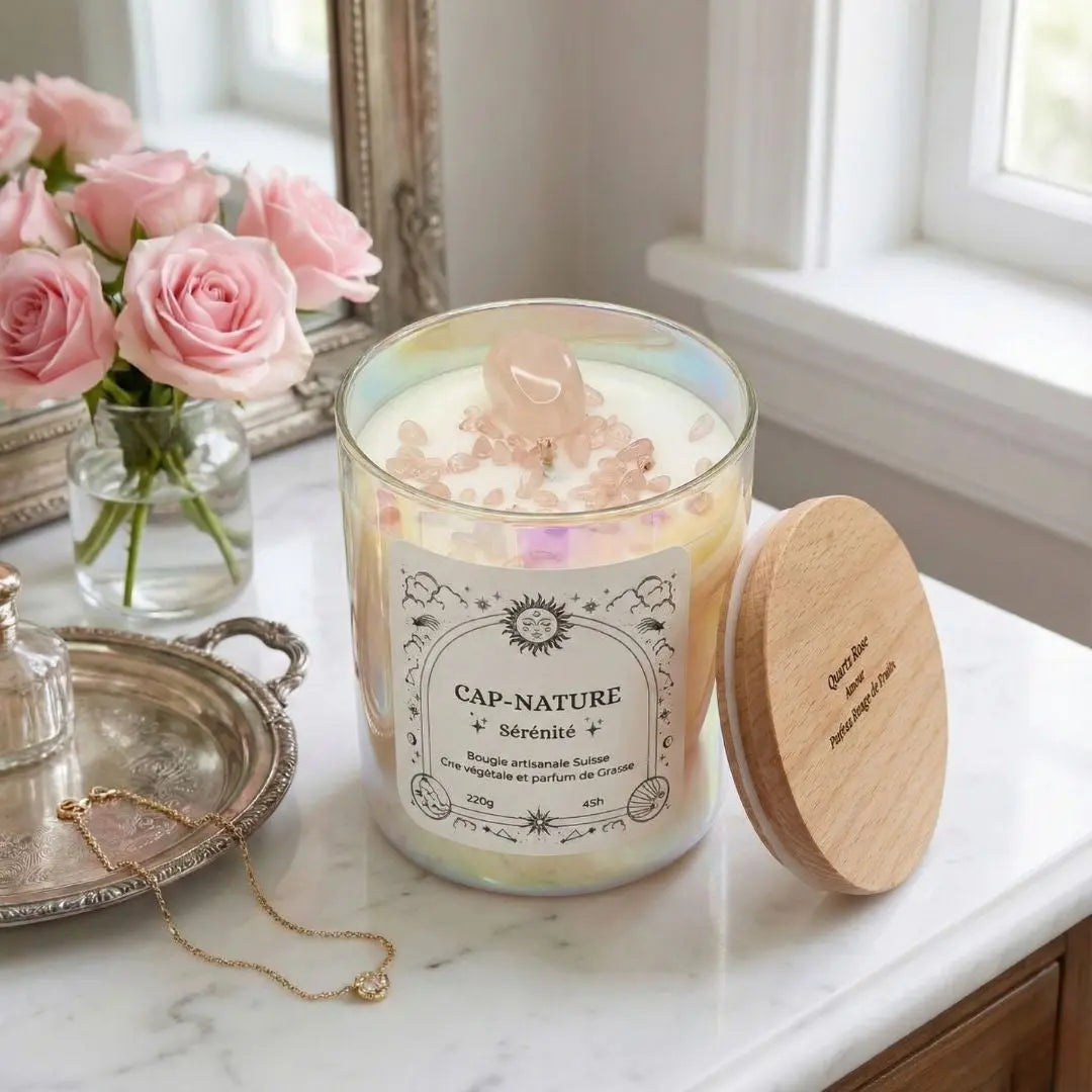Étreinte – Quartz Rose & Rouge de Fruits