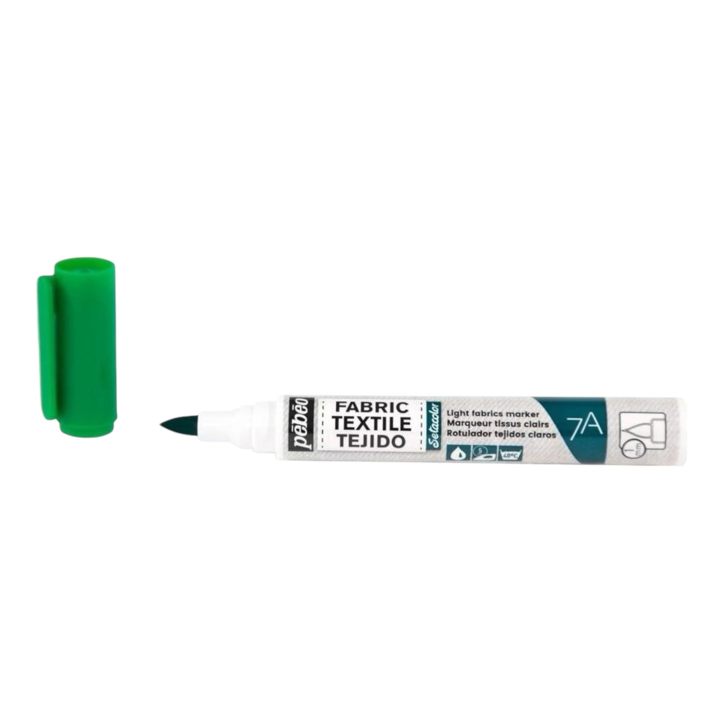 Pébéo Setacolor Stoffmarker 7A – Grün, für helle Stoffe