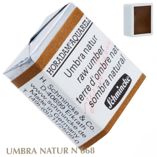 Schmincke HORADAM Aquarellfarbe  1/2 Näpfchen № 667 Umbra Natur