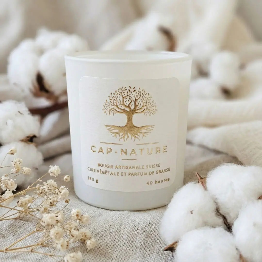 Bougie Parfumée "Fleur de coton" - Cire de Soja
