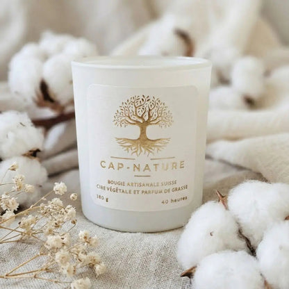 Bougie Parfumée "Fleur de coton" - Cire de Soja